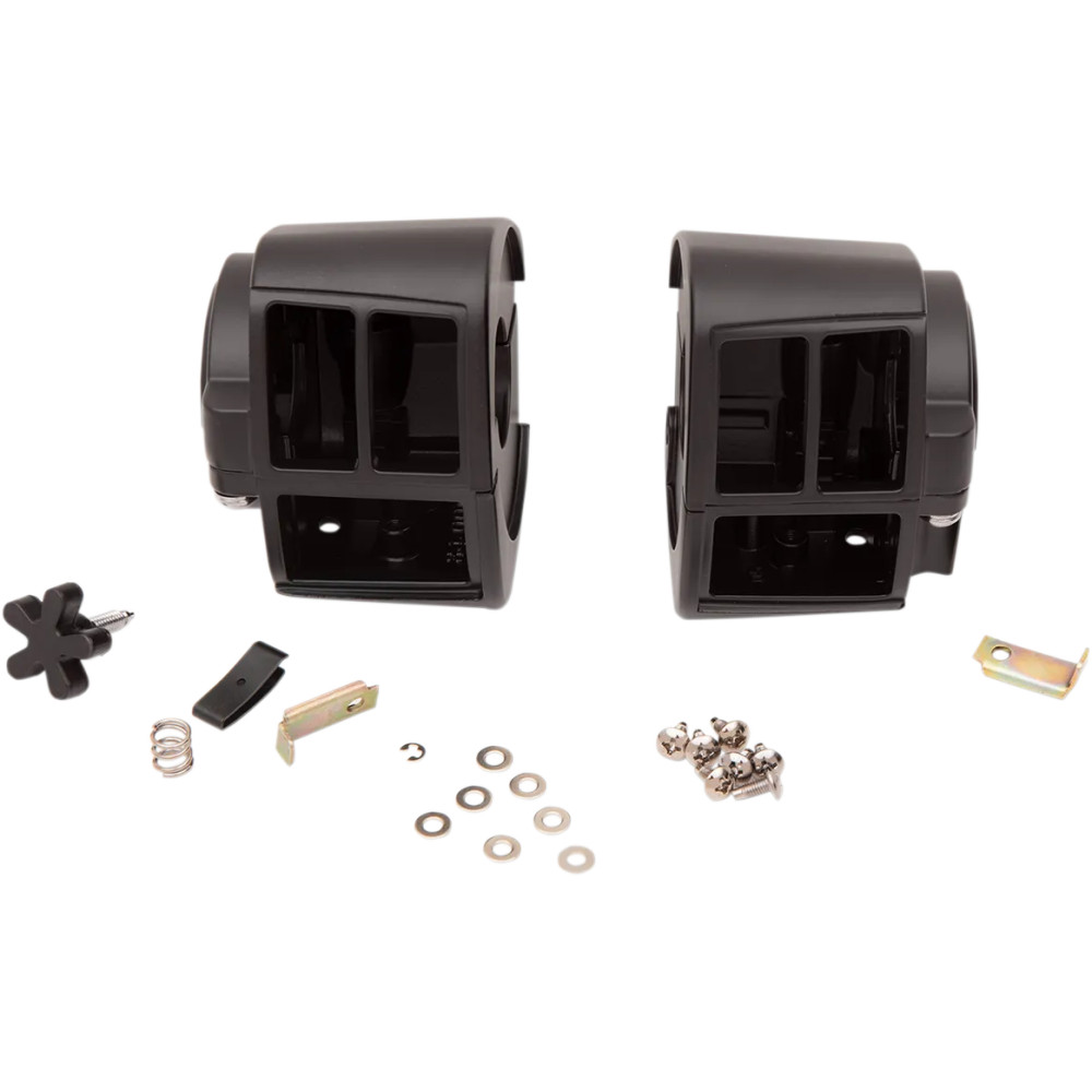 Kit de carcasa de interruptores de manillar — 1" (25,4 mm), Negro