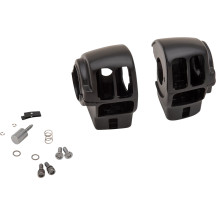 Kit de carcasa para interruptores de manillar — manillar de 1", negro