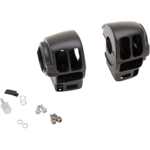 Kit de carcasas de interruptores para manillar — manillar 1", negro