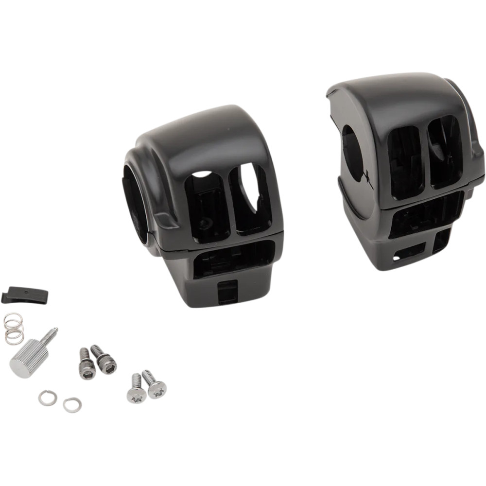 Kit de carcasa de interruptor para manillar — 25.4 mm (1"), Negro