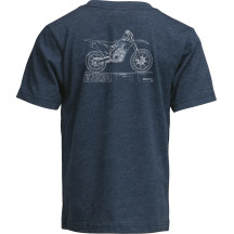 Youth Blueprint T-Shirt — M, Navy
