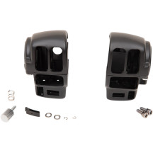 Juego de Carcasas de Interruptores para Manillar — 25.4 mm (1\"), Negro