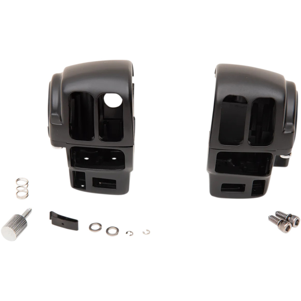 Juego de Carcasas de Interruptores para Manillar — 25.4 mm (1\"), Negro