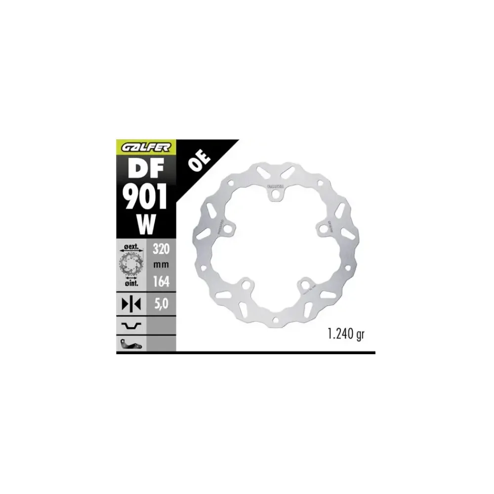 BRAKE ROTOR FIXED WAVE