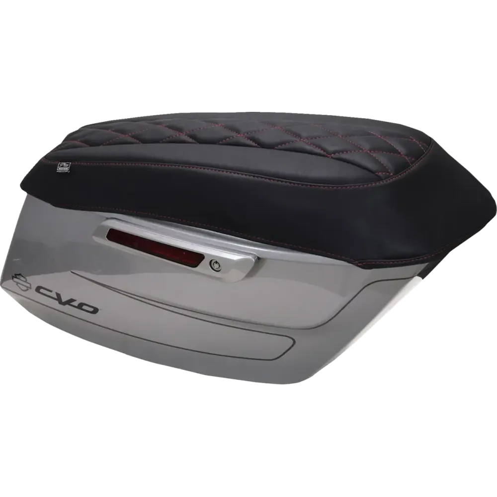 Deluxe Diamond Saddlebag Lid Covers