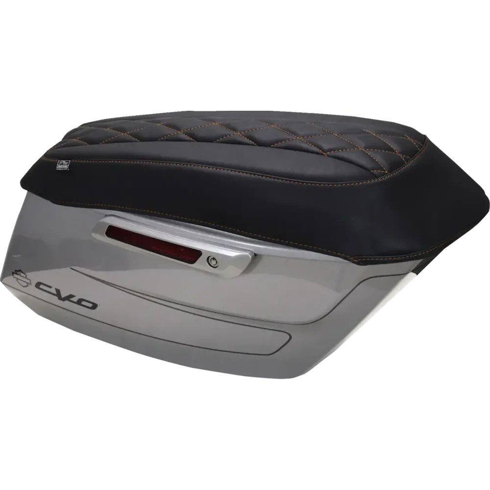 Deluxe Diamond Saddlebag Lid Covers