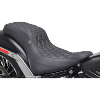 Squareback Seat — 29 cm driver width, 21.5 cm rear width, Black