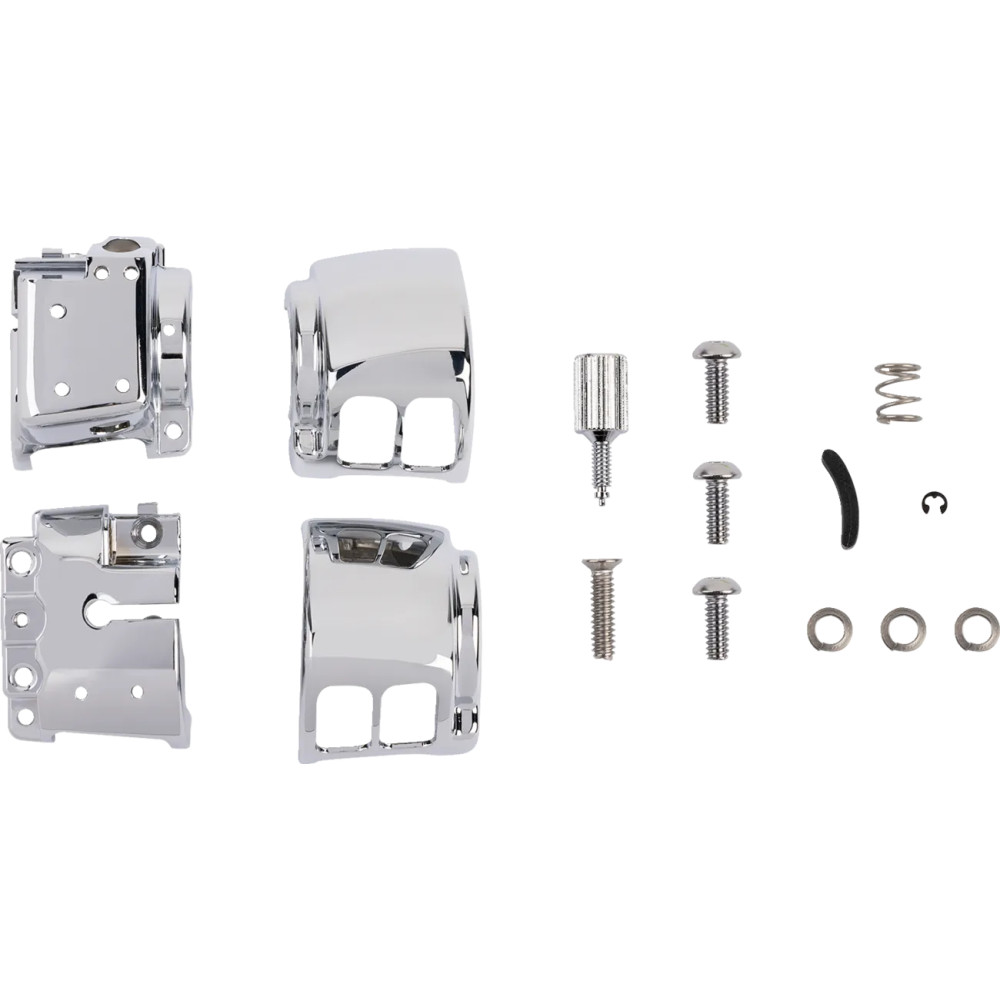 Kit de carcasa de interruptores de manillar — 25.4 mm (1") manillar, Cromado