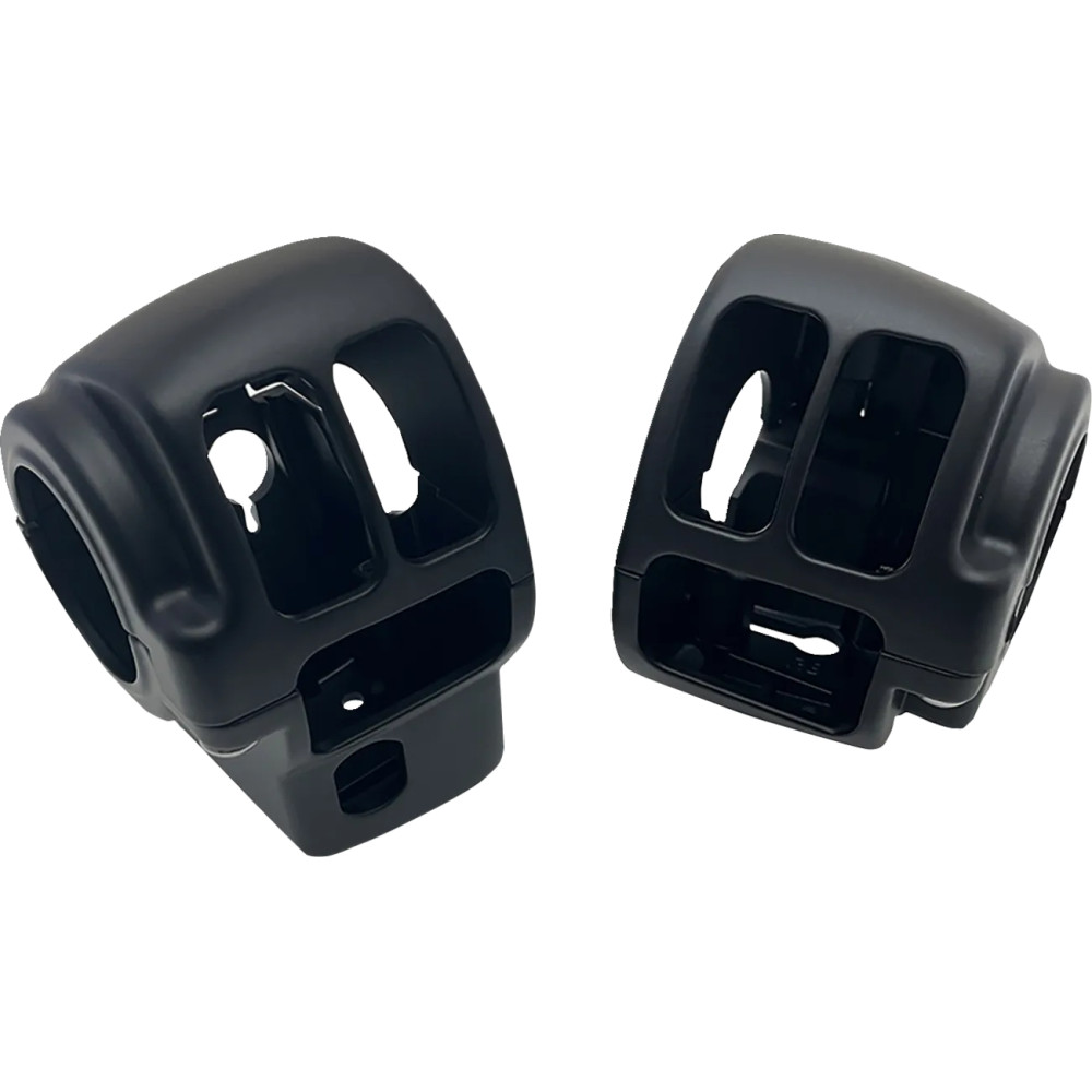 Kit de carcasa de interruptores para manillar — diámetro 1", Negro