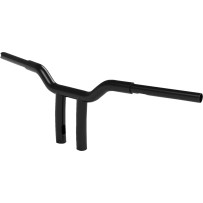 Top Gun T-Bar Handlebar — 1-1/4" (32 mm) diameter, 3-1/2" on-center, 8" rise, Black gloss