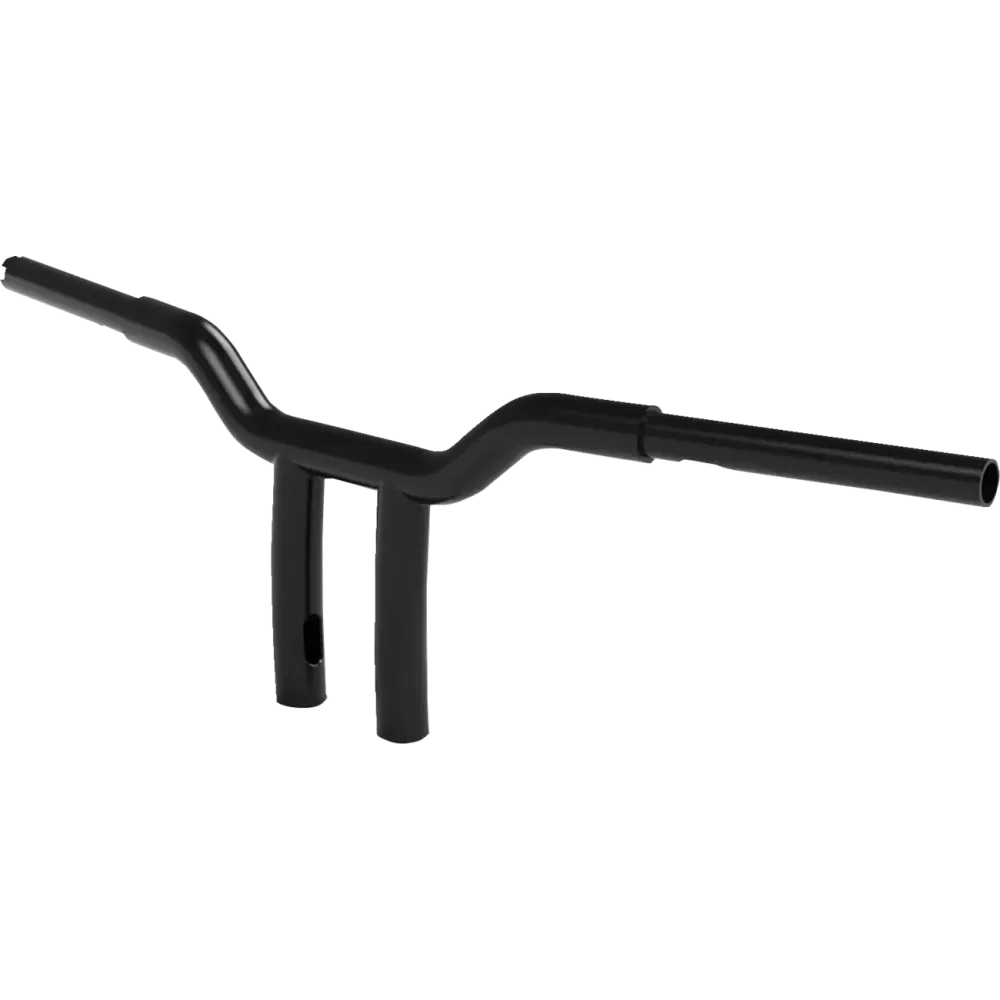 Manillar Top Gun T-Bar — 1-1/4" de diámetro, 3-1/2" entre centros, 8" de elevación, Negro brillo