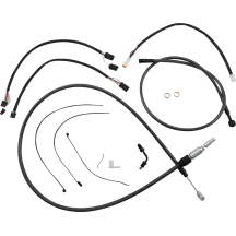 Black Pearl™ Designer Handlebar Installation Kit — Ape hanger, 38–43 cm (15"–17"), Black
