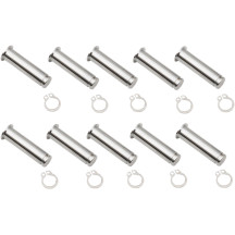 Pivot Pin/Clip Kit — 10-Pack, Chrome