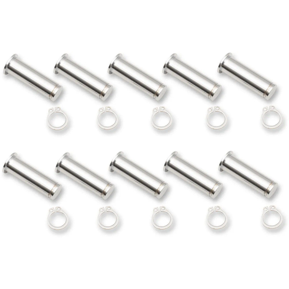 Kit de pasador y clip de pivote — Embrague, pivote, pack de 10, cromado