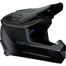 Fleet Blackout Helmet — L, Matte Black, MX