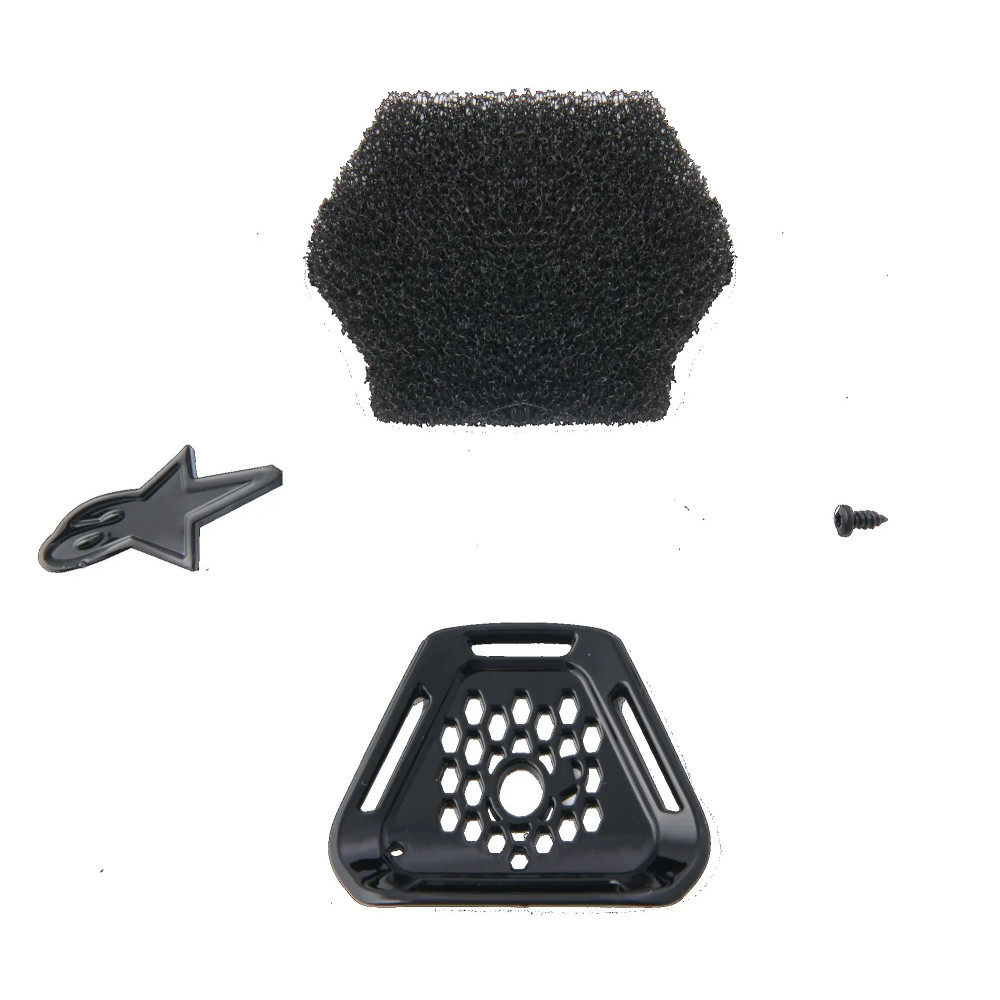 Rejilla de mentón 22.06 para casco Supertech M10 — negro