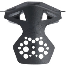 Marco de ventilación del mentón para casco Supertech M10 — M/2XL, negro, compatible con SM10