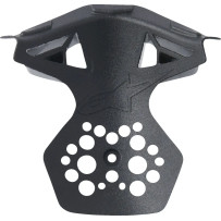 Marco de ventilación del mentón para casco Supertech M10 — M/2XL, negro, compatible con SM10