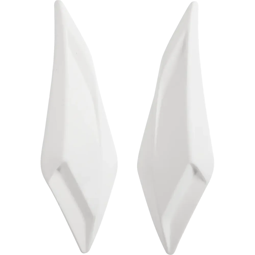 Ultraflite™ Helmet Forehead Vents — Fits Ultraflite, White matte, One Size