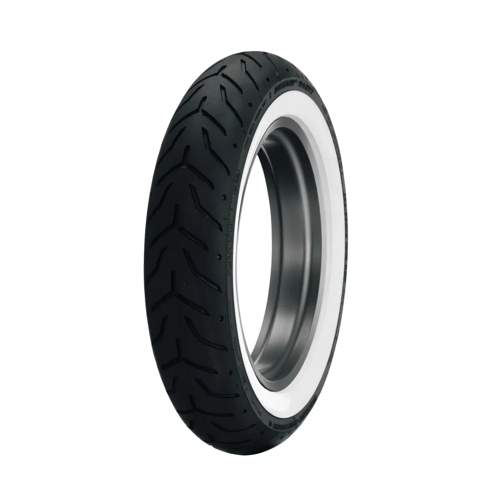 D408 Tire — 130/90B16, Front, Wide whitewall D408 Tire — 130/90B16, Front, Wide whitewall