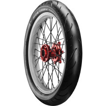 Cobra Chrome AV91 Reinforced Tire — 120/70-21, 68V, Front, Blackwall