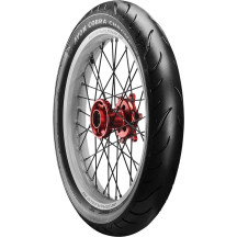 Cobra Chrome AV91 Reinforced Tire — 120/70-21, 68V, Front, Whitewall