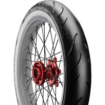 Cobra Chrome AV91 Reinforced Tire — 120/70-21, 68V, Front, Whitewall