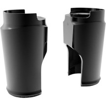 Fork Boot — Chrome, Billet Aluminum, Pair