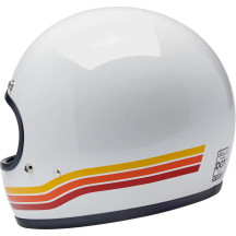 Casco Gringo Sunset Spectrum — XS, acabado brillante blanco/naranja/rojo