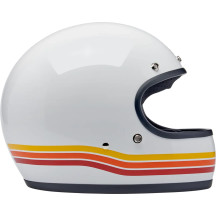 Casco Gringo Sunset Spectrum — XS, acabado brillante blanco/naranja/rojo