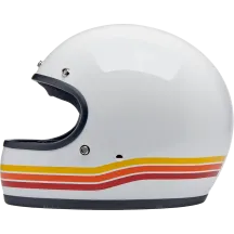 Casco Gringo Sunset Spectrum — XS, acabado brillante blanco/naranja/rojo