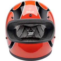 Casco Gringo Flames — XS, Naranja competición (brillo)