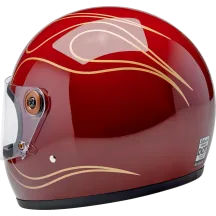 Casco Gringo S — 2XL, rojo granate brillo