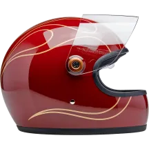 Casco Gringo S — 2XL, rojo granate brillo