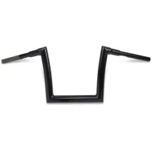 Manillar tipo strip de 1-1/2" — abrazadera 38 mm (1-1/2"), elevación 11", ancho 32", negro brillo
