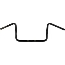 Manillar Ape Hanger de 1" — 12" de altura, 38" ancho, abrazadera 1", negro brillo