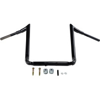 1-1/2\" Grande Prime Ape Hanger Handlebar — 38 mm clamp, 45.5 cm rise, 98 cm width, Black gloss