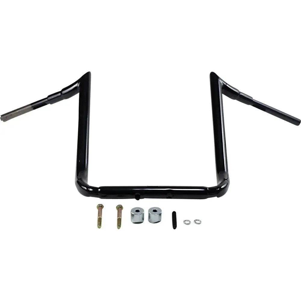 Manillar 1-1/2\" Grande Prime Ape Hanger — abrazadera 1-1/2\", elevación 18\", ancho 38-1/2\", negro brillante
