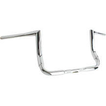 Buck-50 Handlebar — 36-5/8" width, 9-1/2" rise, 1-1/2" diameter, 1" clamp, Chrome