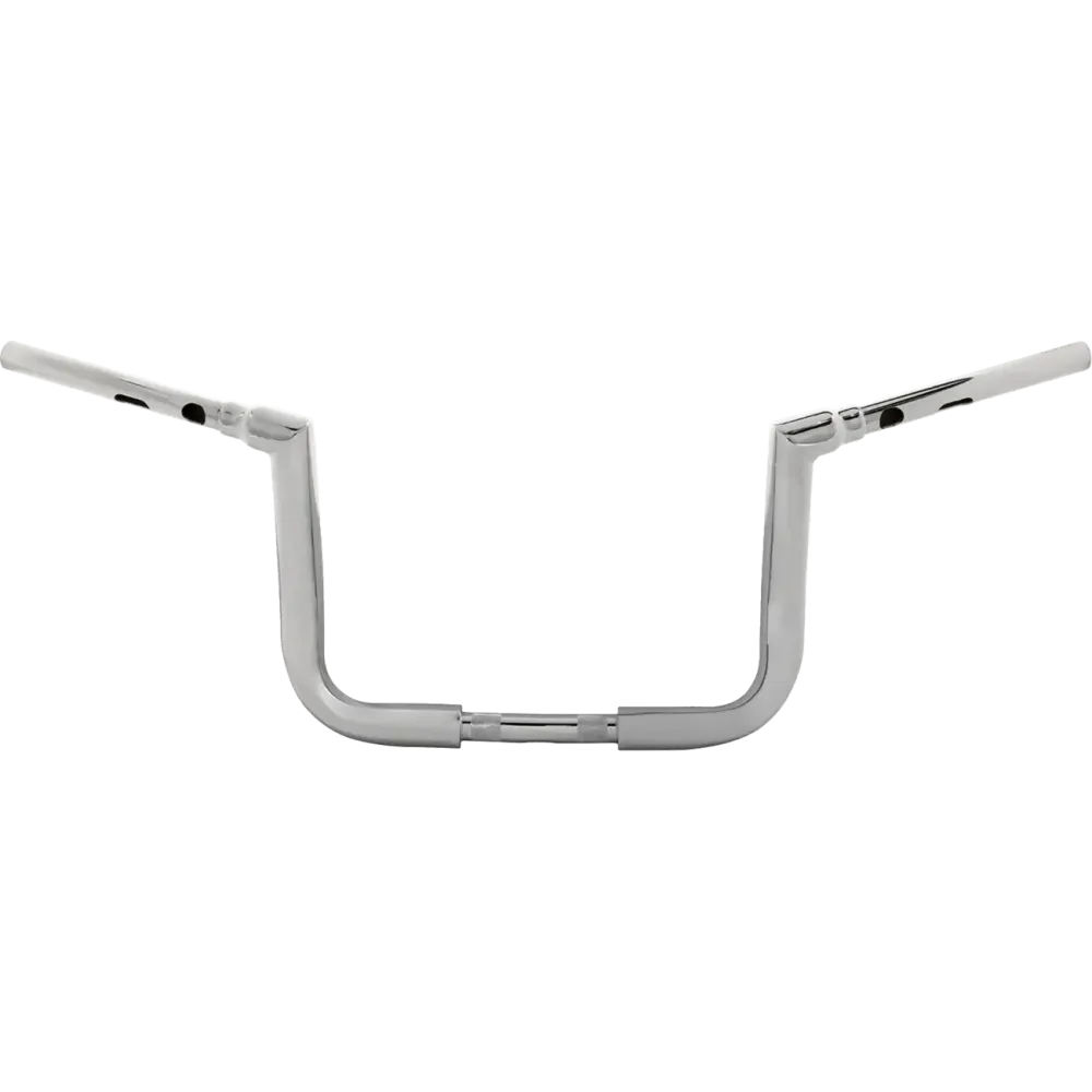 1-1/2" Grande Twin Peaks Touring Handlebar — 1-1/2" dia, 35-1/2" width, 12" rise, 1" clamp, Chrome