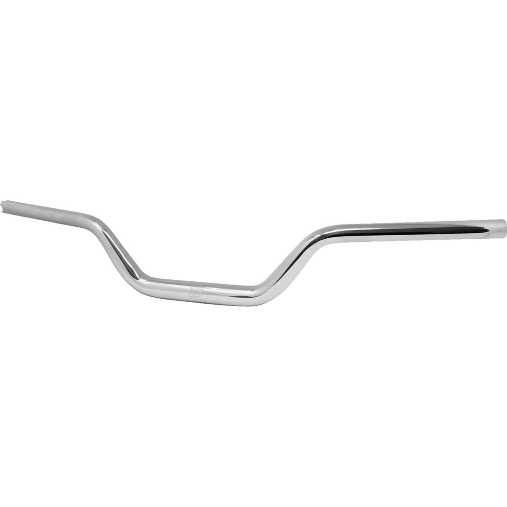 Trackbar Handlebar — 4 in rise, 4 in pullback, 32 mm (1-1/4") clamp, Chrome