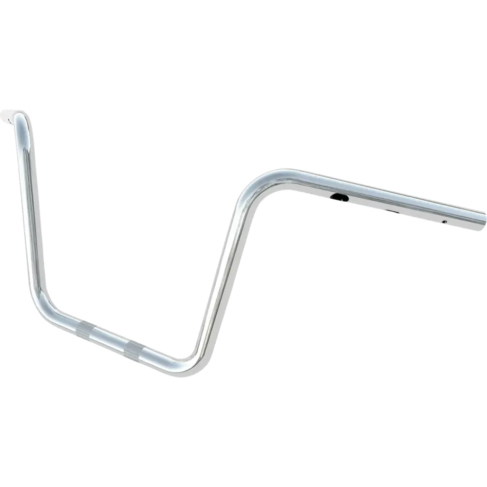 1-1/4" Caliber Handlebar — 1-1/4" (32 mm) dia, 1" (25.4 mm) clamp, 12" rise, 34-1/8" width, chrome