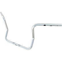 1" Handlebar — 1" clamp, 10" rise, 10-5/8" pullback, 12" center width, Chrome