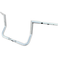 Crusader Square Top Handlebar — Chrome, 36-1/4" width, 1-1/4" dia, 10" rise, 1" clamp