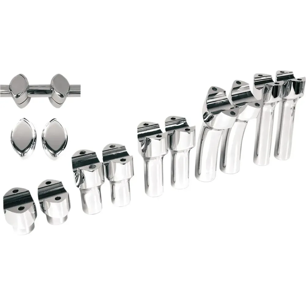Elevadores de manillar Big Buffalo — 38 mm (1-1/2\"), Cromo