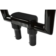 Kit de Elevadores de Manillar Sólidos y Abrazadera Superior — 1" de sujeción, 4" de elevación, Negro brillo