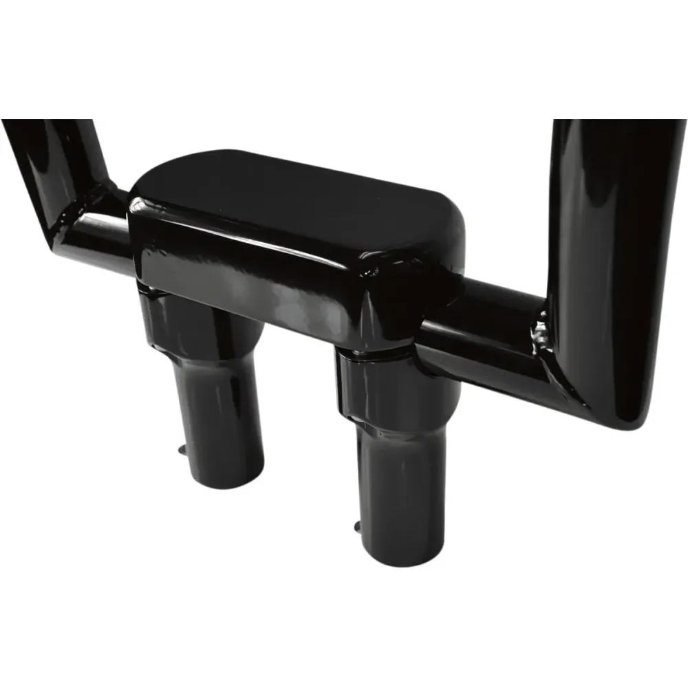 Kit de Elevadores de Manillar Sólidos y Abrazadera Superior — 1" de sujeción, 4" de elevación, Negro brillo