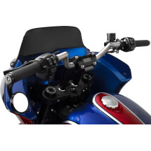 Handlebar Risers — Rise 6.5 in, Pullback 1.5 in, 3.5 in center-to-center fit, 1 in clamping diameter, Black