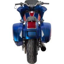 Handlebar Risers — Rise 6.5 in, Pullback 1.5 in, 3.5 in center-to-center fit, 1 in clamping diameter, Black