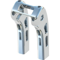 Ghost Risers — 25.4 mm (1") clamp, 1-1/2" pullback, 8" rise, chrome